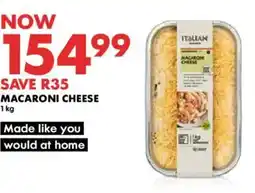 Woolworths Italian Macaroni Cheese offer
