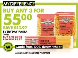 Woolworths Everyday Pasta offer