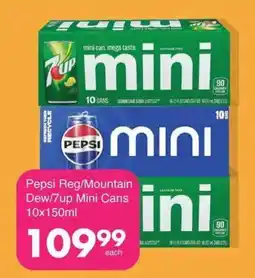 Save Hyper Pepsi Reg/Mountain Dew/7up Mini Cans offer