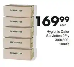 Save Hyper Hygienic Cater Serviettes 2Ply offer