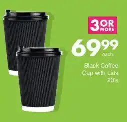 Save Hyper Black Coffee Cup with Lids offer