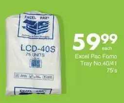 Save Hyper Excel Pac Fomo Tray No.40/41 offer
