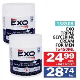 Arrow Cash And Carry EXO TRIPLE GLYCERINE CREAM FOR MEN offer