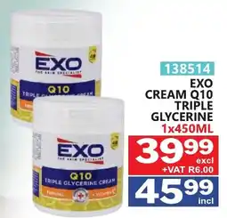 Arrow Cash And Carry EXO CREAM Q10 TRIPLE GLYCERINE offer