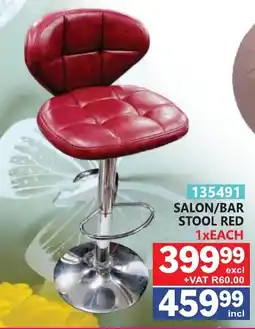 Arrow Cash And Carry SALON/BAR STOOL RED offer