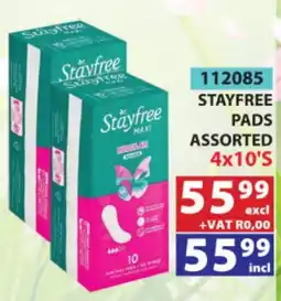 Arrow Cash And Carry Stayfree Pads Assorted offer