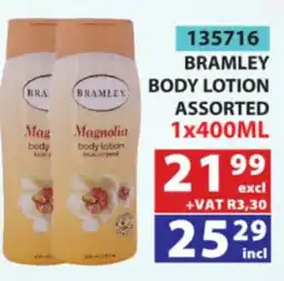 Arrow Cash And Carry Bramley Body Lotion Assorted offer