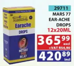 Arrow Cash And Carry MARSHALLS Earache Drops offer