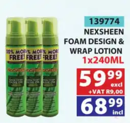 Arrow Cash And Carry Nexsheen foam design & wrap lotion offer