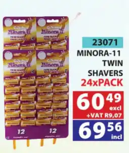 Arrow Cash And Carry Minora-11 Twin Shavers offer