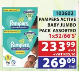 Arrow Cash And Carry Pampers Active Baby Jumbo Pack Assorted offer