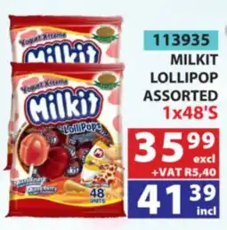 Arrow Cash And Carry Milkit Lollipop Assorted offer