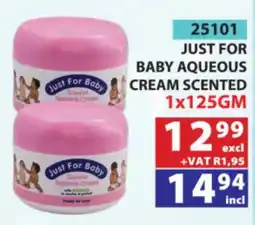 Arrow Cash And Carry Just For Baby Aqueous Cream Scented offer