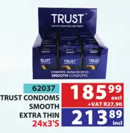 Arrow Cash And Carry TRUST CONDOMS SMOOTH EXTRA THIN offer