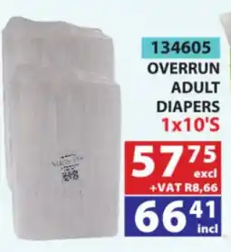Arrow Cash And Carry Overrun Adult Diapers offer
