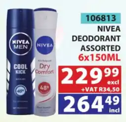 Arrow Cash And Carry NIVEA DEODORANT ASSORTED offer