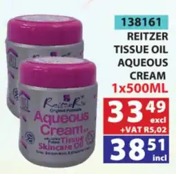 Arrow Cash And Carry Reitzer Tissue Oil Aqueous Cream offer