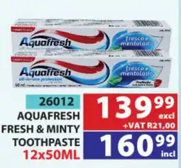 Arrow Cash And Carry Aquafresh Fresh & Minty Toothpaste offer