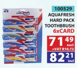 Arrow Cash And Carry AQUAFRESH HARD PACK TOOTHBRUSH offer
