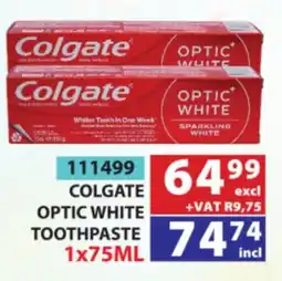 Arrow Cash And Carry Colgate Optic White Toothpaste offer