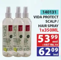 Arrow Cash And Carry Vida protect scalp/ hair spray offer
