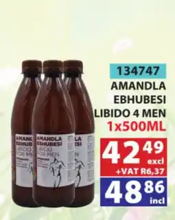 Arrow Cash And Carry AMANDLA EBHUBESI LIBIDO FOR MEN offer