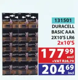 Arrow Cash And Carry DURACELL BASIC AAA offer