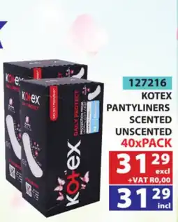 Arrow Cash And Carry Kotex Pantyliners Scented Unscented offer