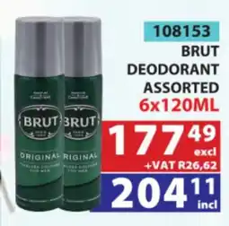 Arrow Cash And Carry BRUT DEODORANT Assorted offer