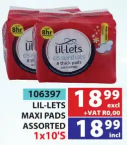 Arrow Cash And Carry LIL-LETS MAXI PADS Assorted offer