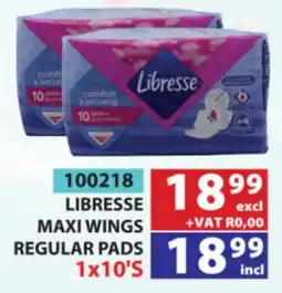 Arrow Cash And Carry Libresse Maxi Wings Regular Pads offer