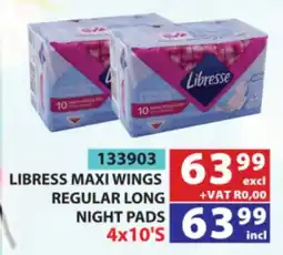 Arrow Cash And Carry Libress Maxi Wings Regular Long Night Pads offer