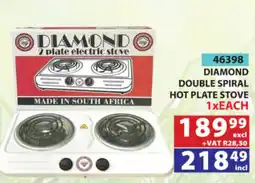 Arrow Cash And Carry DIAMOND DOUBLE SPIRAL HOT PLATE STOVE offer