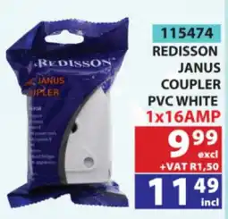 Arrow Cash And Carry REDISSON JANUS COUPLER PVC WHITE offer