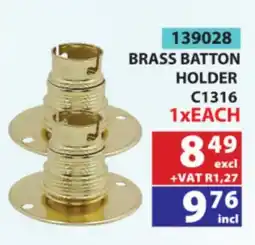 Arrow Cash And Carry BRASS BATTON HOLDER offer