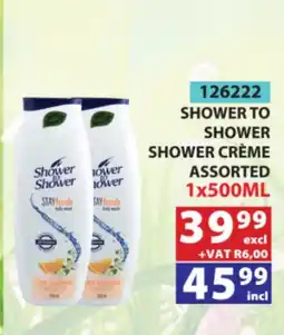 Arrow Cash And Carry Shower to Shower Shower Crème Assorted offer
