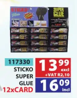 Arrow Cash And Carry STICKO SUPER GLUE offer
