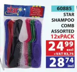 Arrow Cash And Carry STAR SHAMPOO COMB Assorted offer