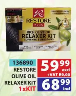 Arrow Cash And Carry RESTORE OLIVE OIL RELAXER KIT offer
