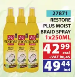 Arrow Cash And Carry Restore Plus Moist Braid Spray offer