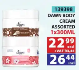 Arrow Cash And Carry Dawn Body Cream Assorted offer