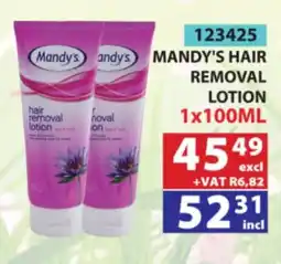 Arrow Cash And Carry Mandy's Hair Removal Lotion offer