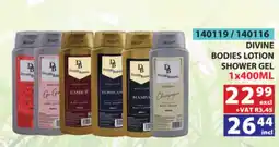 Arrow Cash And Carry Divine Bodies Lotion Shower Gel offer