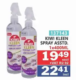 Arrow Cash And Carry KIWI KLEEN SPRAY ASSTD. offer