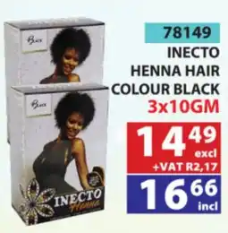 Arrow Cash And Carry Inecto Henna Hair Colour Black offer