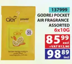 Arrow Cash And Carry Godrej Pocket Air Fragrance Assorted offer
