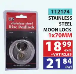 Arrow Cash And Carry U2 Stainless Steel Disc Padlock offer
