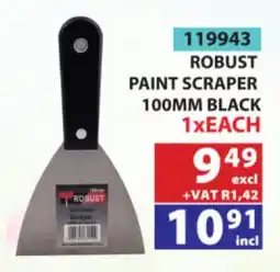 Arrow Cash And Carry ROBUST PAINT SCRAPER 100MM BLACK offer