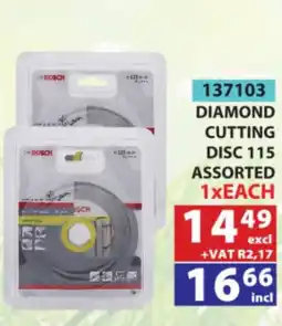 Arrow Cash And Carry Bosch diamond cutting disc 115 assorted offer