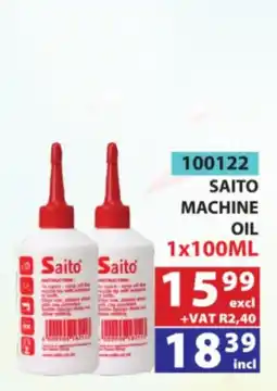 Arrow Cash And Carry Saito Machine Oil offer